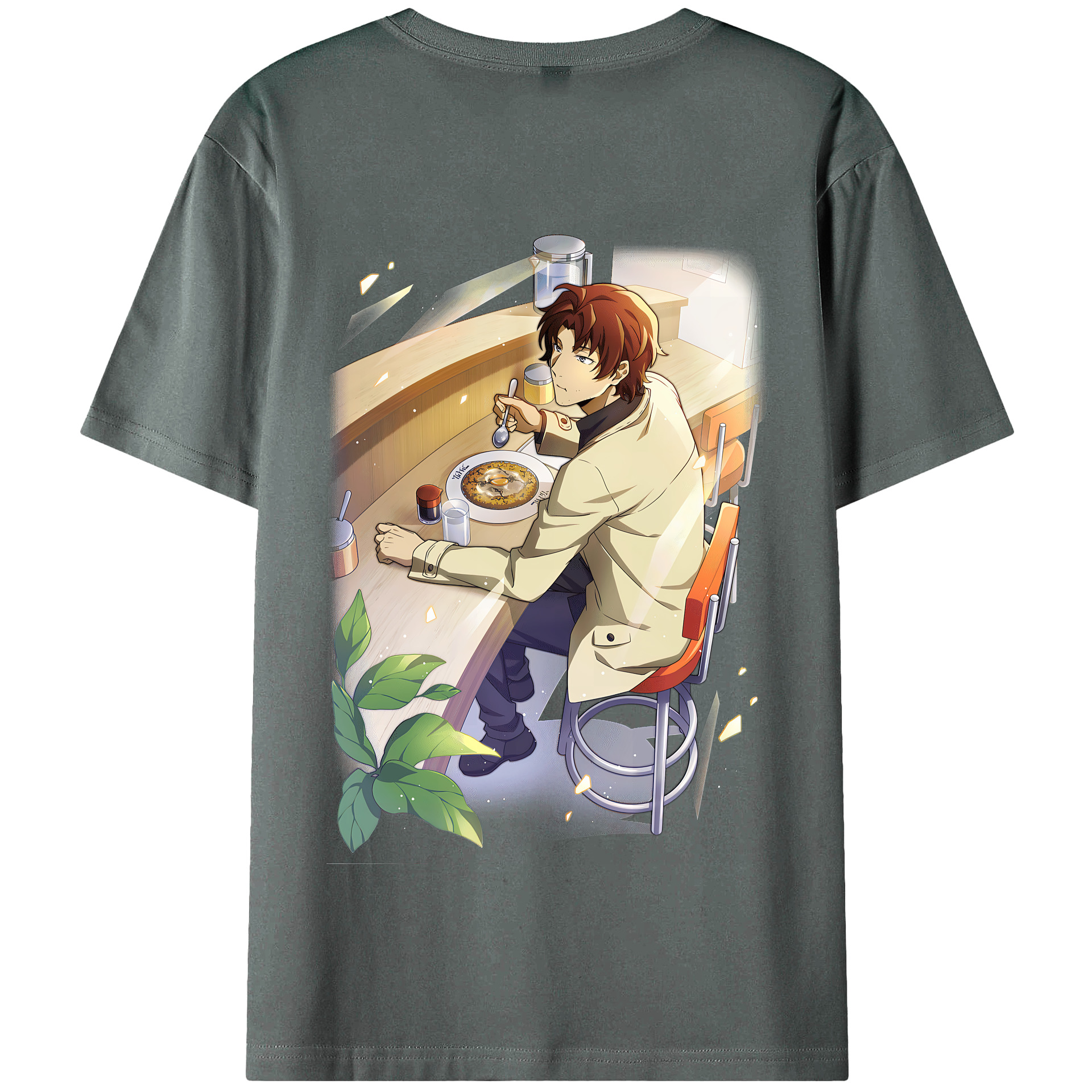 （画像用） 文豪ストレイドッグス Bungo Stray Dogs 綿100％半袖Tシャツ（背面プリント）